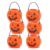 Halloween Enfeite Mini Balde Abóbora Ref.H026 c/6