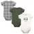 Hudson Baby Kit com 3 Bodies de Algodão Manga Curta, Unissex, Wild One Wolf – Tam 9m ao 12m