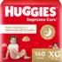 Huggies Fralda Supreme Care XXG 140 Un