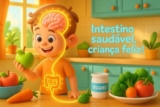 A ligação secreta entre o intestino e o cérebro da criança: Entenda por que um intestino saudável gera bom humor.