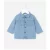 Jaqueta Infantil em Jeans com Estampa Listrada – Tam 0 a 18 meses Azul