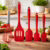 •⁠  Jogo De Cozinha Kit5 Peças Utensílios De Cozinha Em Silicone