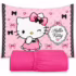 Cortina Corta Luz Pvc Blackout Rosa Estrelinhas C/ Voil 2,80×2,30