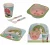 Jogo Para Refeição Mimo Style Feito de Bambu Natural Ecológico (Prato, Garfo, Bowl e Copo 320ml)