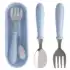 🛍️Jogo Talheres Colher Garfo Inox Infantil Kit Com Estojo Bebê, introdução alimentar, passeios e viagens, Rosa – Clink