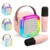 Karaokê Infantil Portátil Bluetooth com 2 Microfones Sem Fio com Led – Caixa de Som Recarregável com Efeitos de Voz (Cores Sortidas)