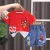 Kids Baby Boys Summer Clothes Sets Infant Cartoon Spiderman CottonT-shirt + Calção De Ganga 2Pcs Roupa De Criança
