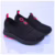 Kidstep Tenis Escolar Infantil Calce Fácil K Feminino Preto com Pink 28 ao 36
