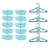 Kit 10 Cestos Organizador 16x12x6Cm + 20 Cabides Infantil