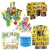 Kit 10 Cx Massinha de Modelar + 10 Bolha Sabão+ 10 Cx Giz Cera +20 Molde + 10 Livrinhos Colorir Lembrancinha Infantil