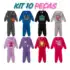 Kit com 2 Meia calça infantil Frio Inverno Para Bebê Menina cor Branca/Preto
