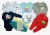 Kit 10 Peças Body Bebê Macacão Roupinha de Nenê Maternidade Roupa De Bebê Infantil Personalizado Body Manga Longa Mijão Liso Estampado  Meninos