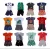 Kit 10 Peças de Roupas Infantil Sortido Menino- 5 Camisetas + 5 Bermudas