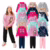 Kit 10 Peças Moletom Infantil Menina Inverno Conjunto 1 ao 14 feminino com Zíper e Capuz