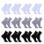 Kit 12 Pares de Meias Masculino Cano Alto Sport
