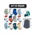 Kit 12 Pares Meias para Bebês Menino c/ Antiderrapante 0 a 24 meses