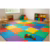 Kit 12 Tatames Infantil 50×50 10mm – Colorido  – Premium – EVA – Bebê