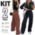 *💖 Kit 3 Body Casual Feminino Regata Decote Quadrado Alça Larga Suplex Liso*