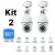 Kit 2 Câmera Segurança Prova D’água Infravermelho Lâmpada Externa 360 Sem Fio Wifi 2.4G G4
