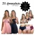 Kit 2 Camisolas Amamentação + 3 Sutiãs amamentação + 3 Calcinhas Compressão