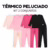 Kit 2 Conjuntos Térmico Peluciado Flanelado Feminino/Menina Infantil e Juvenil Inverno Segunda Pele 01 ao 16