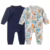 🛍 Kit 2 Macacões Bebê Suedine (Menino e Menina)