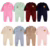 Kit 2 Macacões Infantil Peluciado em Fleece com Ziper Manga Longa