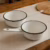 Kit 2 Panelas Papeiro Esmaltada 1,1 Litros Branco Metallouça