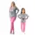 Kit 2 Pijamas Malha Premium Mae e Filha Gatinho Inverno Blusa Manga Longa Confort