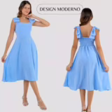 KIT 2 Vestido Infantil Juvenil Festa Moda Evangélica Midi-Tam: 10 a 16 anos