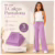 kit 3 Calça Pantalona infantil menina criança canelada com bolso
