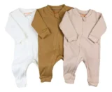 Kit 3 Macacão De Bebê Minimalista Com Ziper – Baby Greg
