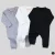 Kit 3 Macacão De Bebê Minimalista Com Ziper Baby Greg