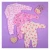 Kit 3 Macacao para bebe Feminino menina em Soft dia a dia confortavel
