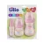 Kit 3 Mamadeira Lillo Evolution Primeirospassos 50/150/240ml Rosa