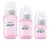 Kit 3 Mamadeiras Clássica Anticólica 125/260/330ml Rosa – Philips Avent
