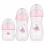 Kit 3 Mamadeiras Easy Flow Elefante Rosa 120 270 330ml