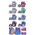 Kit 3 Mochila 16 POL Infantil 3D PU Escolar Saco Conjunto  Menina e Menino Bonito Dos Desenhos Animados Do Bebê Escolar