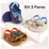 Kit 2 Pares Tênis Infantil Feminino Ultra Confortável Escolar Leve 25-36 Envio Rápido
