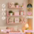 Kit 3 Prateleiras Alças Corações Decoração Quarto Infantil