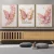 🛍️Kit 3 Quadros Decorativos Borboletas Rosas Nome Personalizado Charme e Delicadeza para seu Ambiente