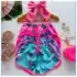 Kit 10 e 12 Calcinhas Tanga Infantil Estampadas Com Viés Colorido Delicada Confortável (M ao GG)