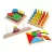 Kit 4 Brinquedos TORRE DE HANÓI + PINOS DE ENCAIXE + TANGRAM + FORMAS GEOMÉTRICAS