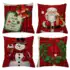 > KIT 4 CAPAS DE ALMOFADAS DECORATIVAS NATAL PAPAI NOEL BONECO DE NEVE FELIZ NATAL  RENA – TAMANHO 45X45