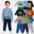 Kit 4 Peças Conjunto Infantil Menino Inverno Moletom Frio