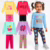 Kit 4 Peças Meia Estação Menina Conjunto Infantil Feminino Inverno Frio