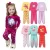 Kit 4 Peças Pijama Infantil Menina Manga Comprida Tamanho 1 ao 10