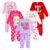 KIT 4 peças Pijama Infantil Menina manga longa 2 calças e 2 blusas Algodão