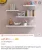 Kit 4 Prateleiras reta 20/30/40/45 nicho Mdf Branco Suporte decoração sala quarto banheiro escritório