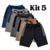 Kit 5 Bermuda Moletinho Moletinho Infantil Confortável com Cadarço Escola Dia a Dia
